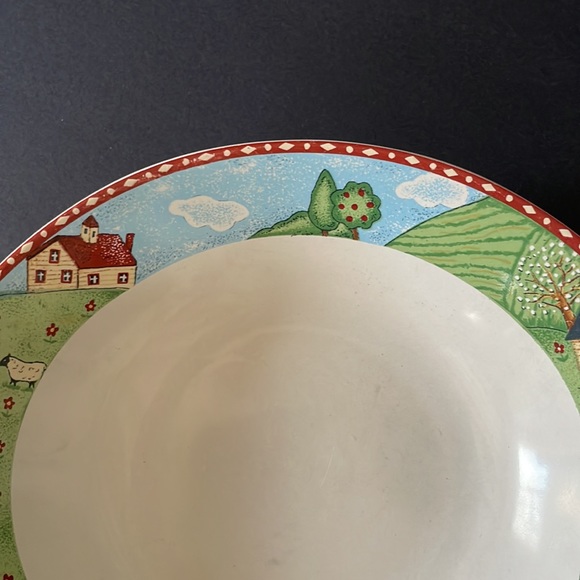 Sango Green Acres 4873-20 Oval Soup Bowl 7 7/8” Vintage Replacement China - Picture 4 of 6